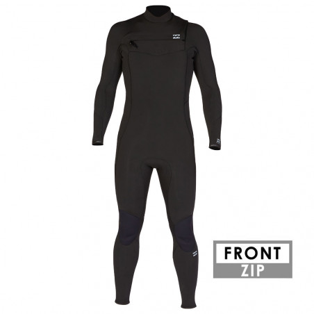 COMBINAISON BILLABONG ABSOLUTE 4/3 FRONTZIP NOIR