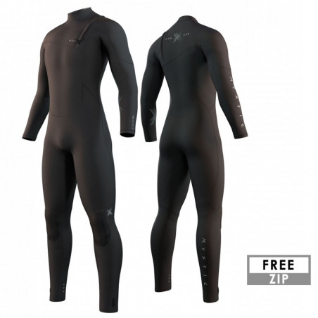 Combinaison Mystic The One 4/3 mm ZipFree Noir