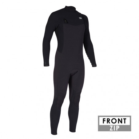 COMBINAISON BILLABONG REVOLUTION FRONTZIP 5/4MM NOIR
