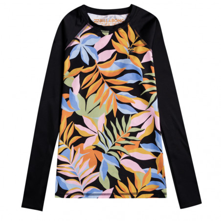 Lycra Femme Billabong Adiv manches longues 2022 noir / multicolore