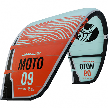 Aile de kitesurf Cabrinha Moto 2022 Teal/Red