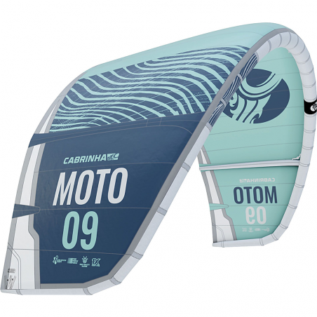Aile de kitesurf Cabrinha Moto 2022 Teal/Blue