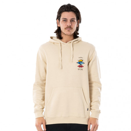 SWEAT A CAPUCHE RIP CURL SEARCH ICON HOOD BEIGE