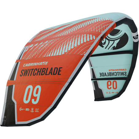 Aile de kitesurf Cabrinha Switchblade 2022 Teal/Red
