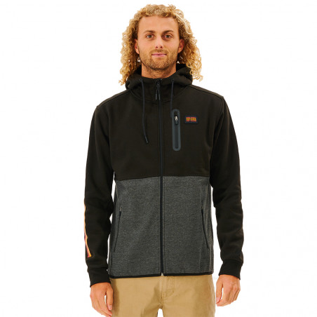 VESTE POLAIRE RIPCURL ANTI SERIES DEPARTED NOIR/GRIS