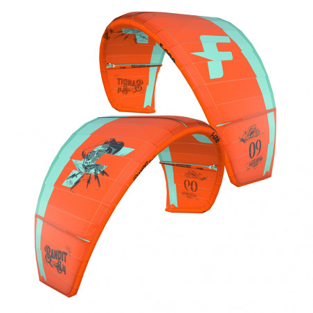 AILE DE KITESURF F-ONE BANDIT S4 2023 FLAME / MINT