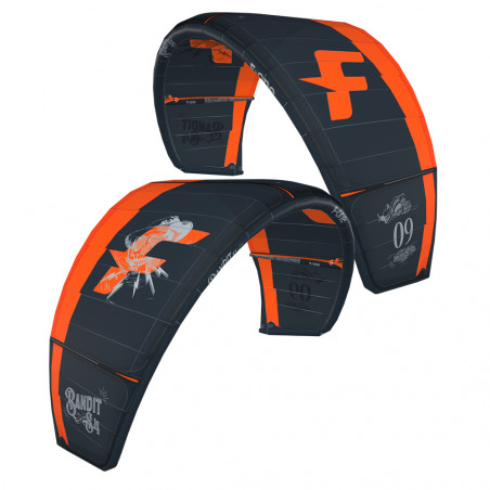 AILE DE KITESURF F-ONE BANDIT S4 2023 ONYX / FLAME