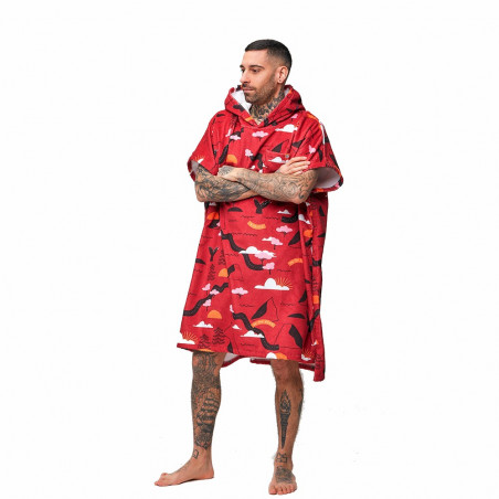 PONCHO AFTER ESSENTIALS SKETCHBOOK MUD ROUGE 