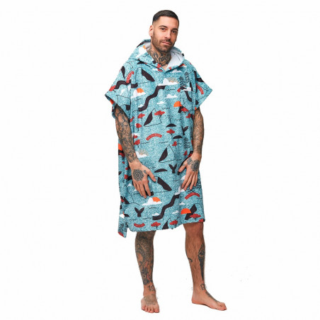 PONCHO AFTER ESSENTIALS SKETCHBOOK BLEU 