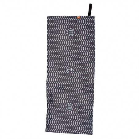 SERVIETTE AFTER WAVES BLEU/NOIR 