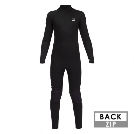 COMBINAISON BILLABONG INTRUDER 3/2 BACKZIP NOIR