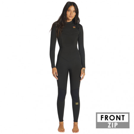 COMBINAISON FEMME BILLABONG SYNERGY 3/2 FRONTZIP NOIR