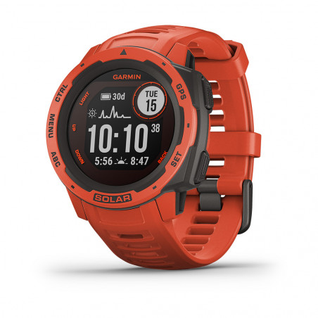 MONTRE GARMIN INSTINCT SOLAR ROUGE 