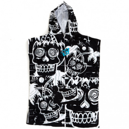 PONCHO ENFANT CREATURES GROM BLACK WHITE TU