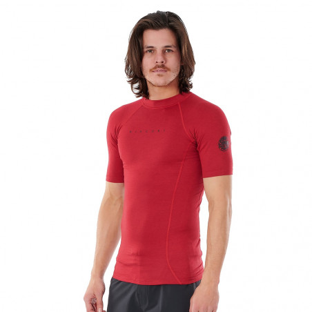 LYCRA RIP CURL DAWN PATROL PERF MANCHES COURTES ROUGE
