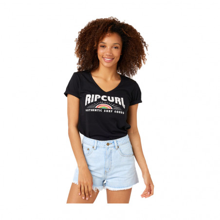 T-SHIRT FEMME RIPCURL DAYBREAK V NOIR