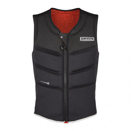 GILET IMPACT MYSTIC FOIL FRONTZIP KITE NOIR