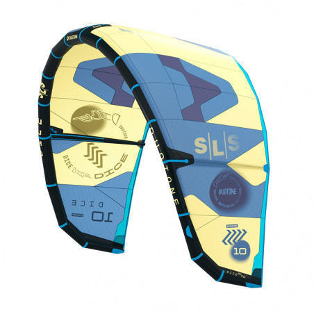 AILE DE KITESURF DUOTONE DICE SLS 2023 VANILLE/BLEU