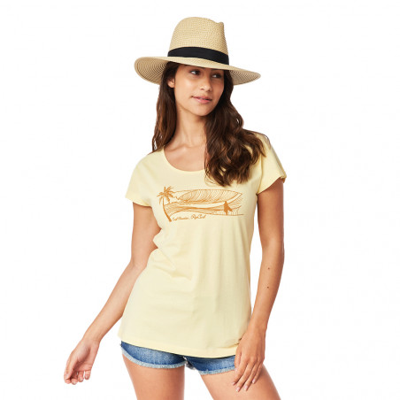 T-shirt Playabella Jaune Femme Rip Curl