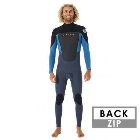 COMBINAISON RIP CURL OMEGA 5/3 BACKZIP BLUE