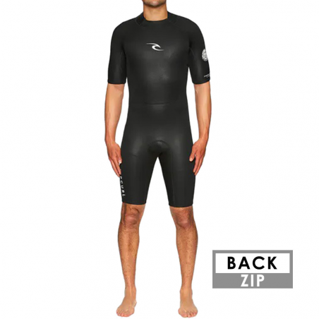 SHORTY RIPCURL FREELITE 2MM SPRING BACKZIP NOIR 2023
