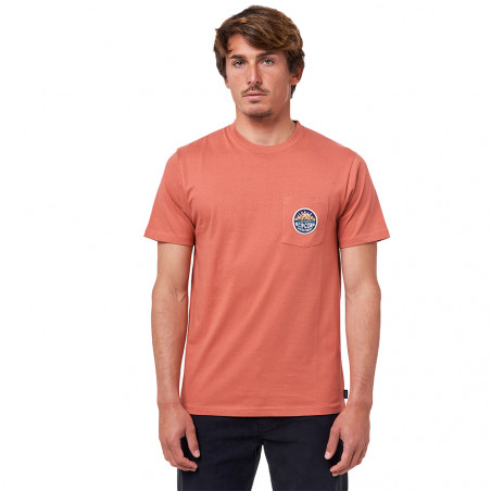 T-SHIRT RIPCURL HORIZON BADGE DUSTY MUSHROOM