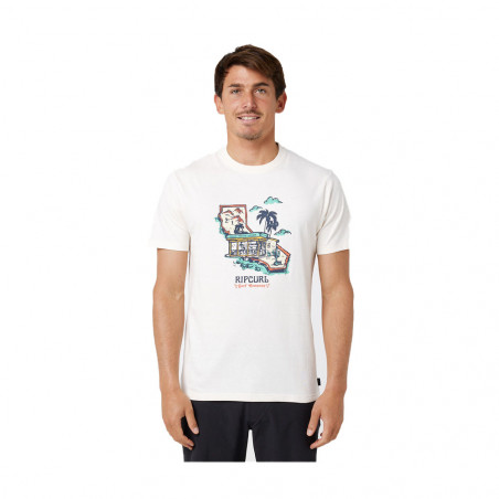 T-SHIRT RIPCURL FRAMED GRIS