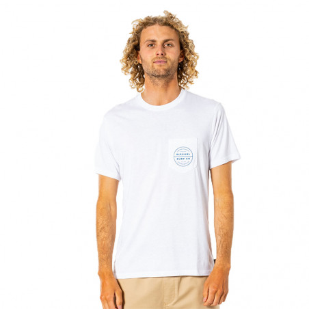 T-shirt RIP CURL Entry Pocket Blanc XL