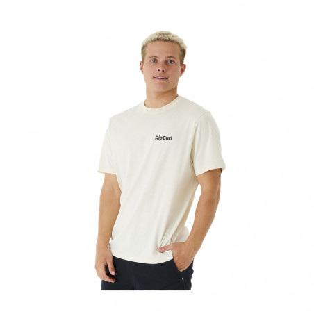 T-SHIRT RIPCURL BLAZED AND TUBED GRIS