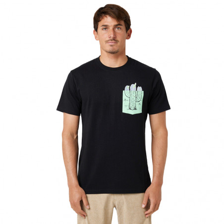 T-SHIRT RIPCURL INDA POCKET NOIR