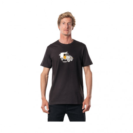 T-SHIRT MANCHES COURTES RIP CURL KLAXON NOIR