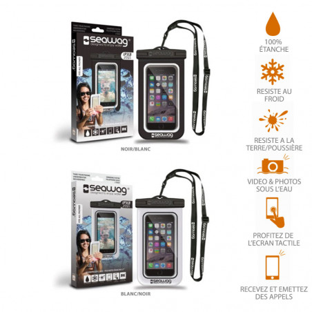 POCHETTE ETANCHE SEAWAG POUR SMARTPHONE NOIRE