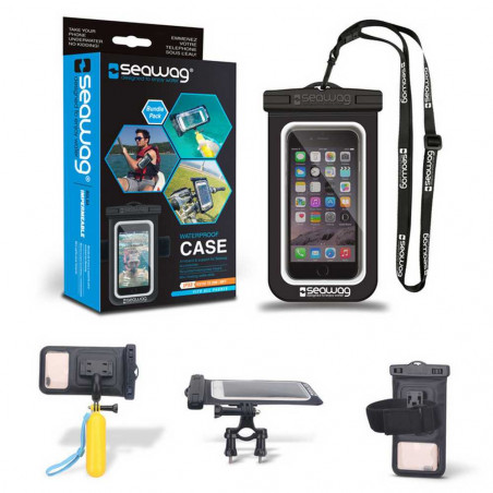 KIT COMPLET POCHETTE ETANCHE SMARTPHONE SEAWAG NOIRE 