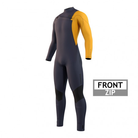 Combinaison Mystic Marshall 5/3 mm Frontzip 2022 Blue / Mustard