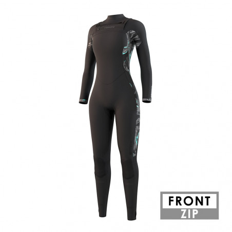 COMBINAISON MYSTIC DAZZLED 5/3MM FRONTZIP FEMME NOIR