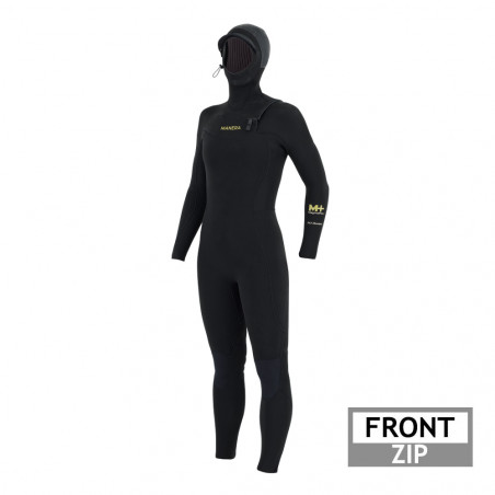 COMBINAISON CAGOULE FEMME MANERA MAGMA METEOR 5/4/3 FRONTZIP NOIR