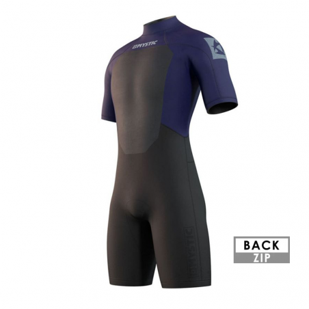 Shorty Mystic Brand Backzip 3/2mm 2023 Night Blue