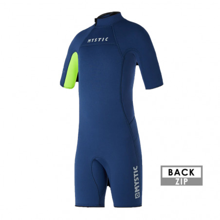 Shorty Junior Mystic Star Backzip 3/2mm 2023 Night Blue