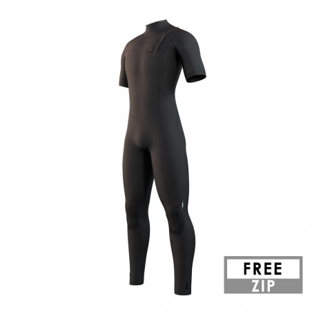 COMBINAISON MYSTIC THE ONE 3/2 ZIPFREE MANCHES COURTES NOIR