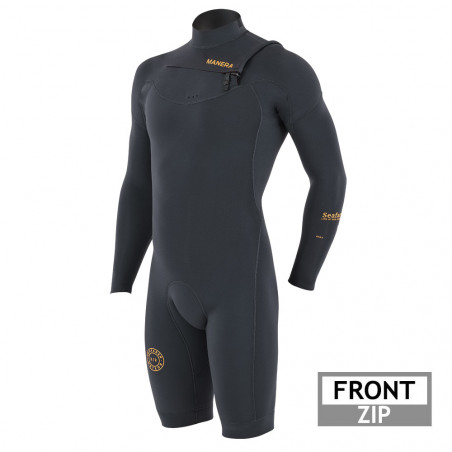 Shorty Manera Seafarer Frontzip 3/2 Manches longues Anthracite