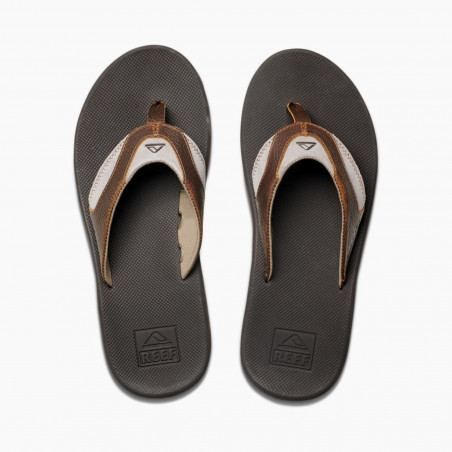 TONGS REEF LEATHER FANNING MARRON