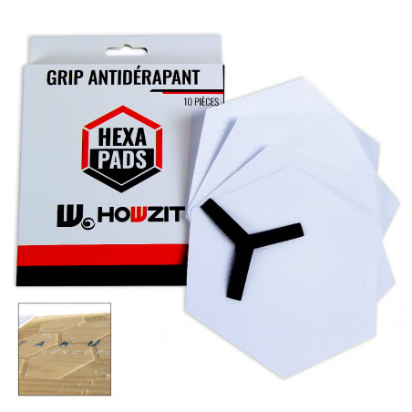 Grip de traction SURF antidérapant Hexapads Howzit - 10 pcs 