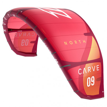 AILE DE KITESURF NORTH CARVE ROUGE