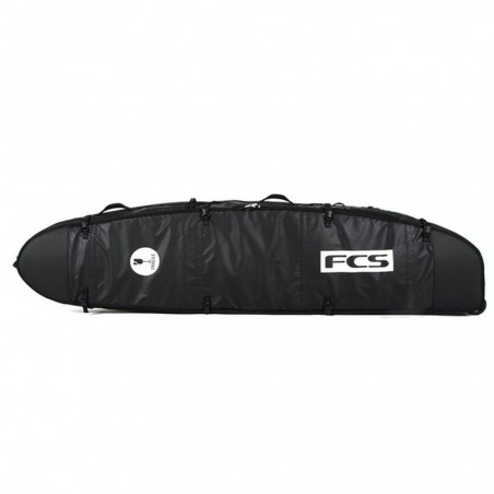 HOUSSE DE SURF FCS TRAVEL 2 WHEELIE LONGBOARD 9.2 NOIR/GRIS 9.2