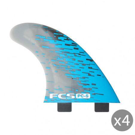 AILERONS FCS PC-5 BLEU SMOKE MEDIUM SET DE 4 QUAD (4)