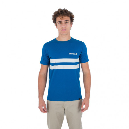 T-SHIRT HURLEY OCEANCARE BLOCK PARTY BLEU