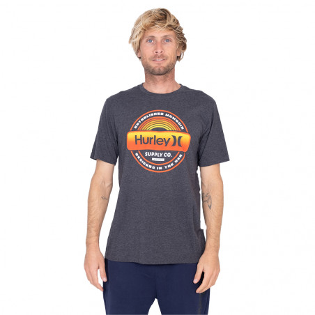 T-SHIRT HURLEY EVD LABEL NOIR