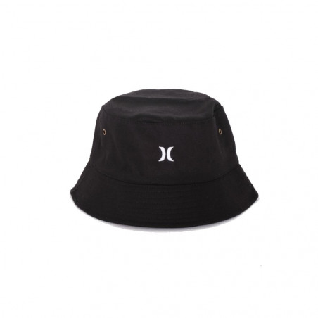 CHAPEAU HURLEY SMALL LOGO BUCKET NOIR 