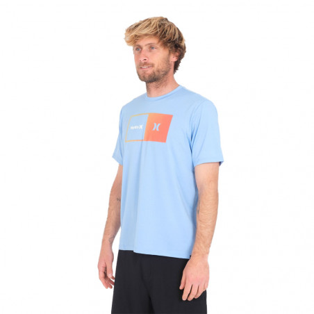 LYCRA HURLEY HALFER GRADIENT UPF BLEU