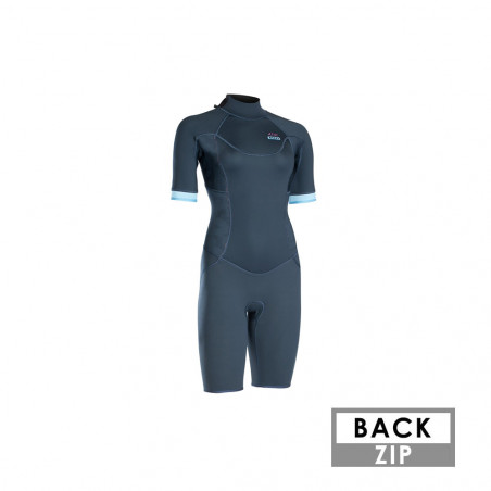 SHORTY ION JEWEL ELEMENT SS 2/2 BACKZIP FEMME 2020 NOIR BLEU XS